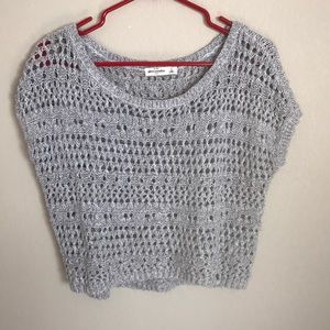 Grey, See Through, Soft Sweater